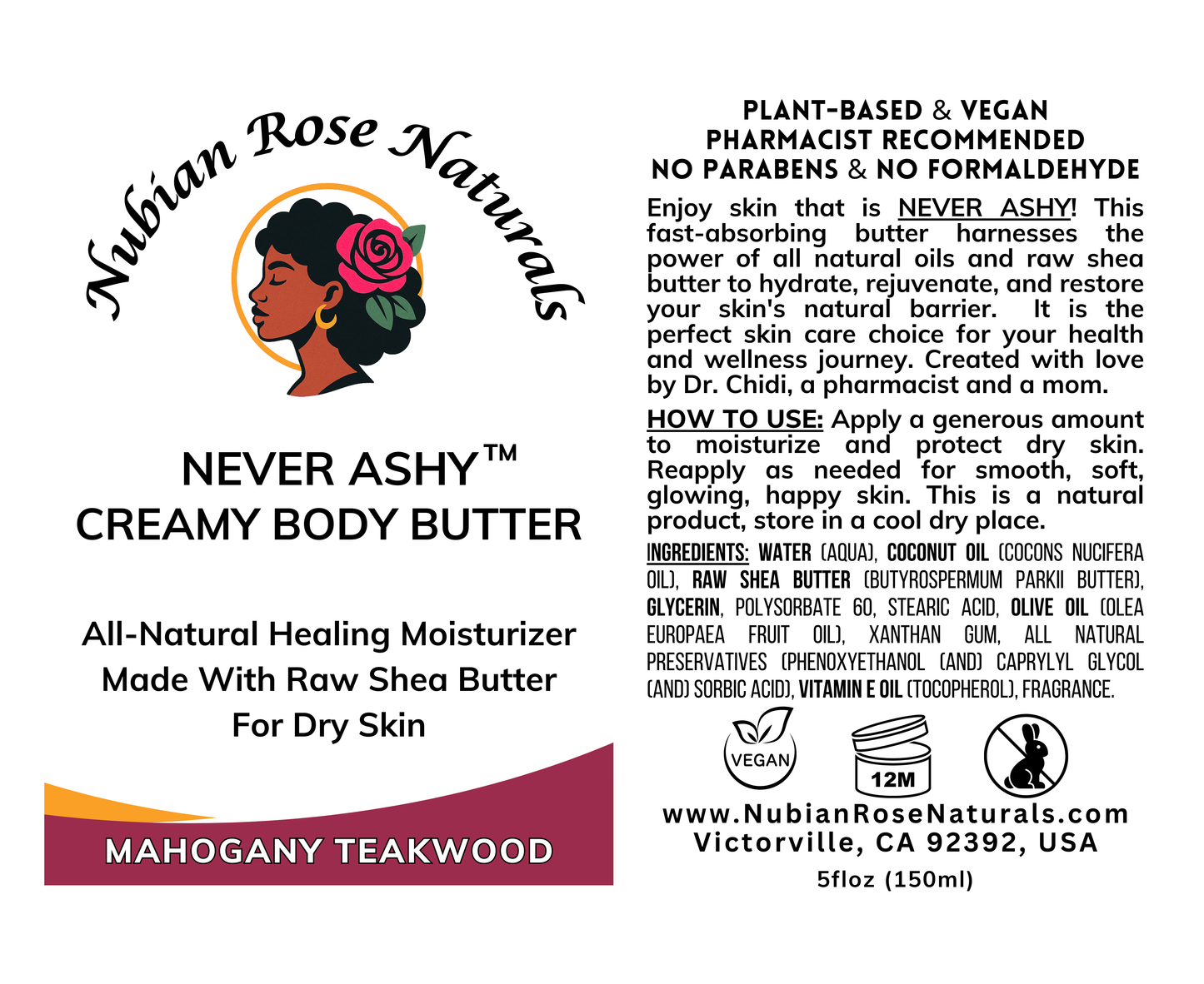 NEVER ASHY Creamy Body Butter