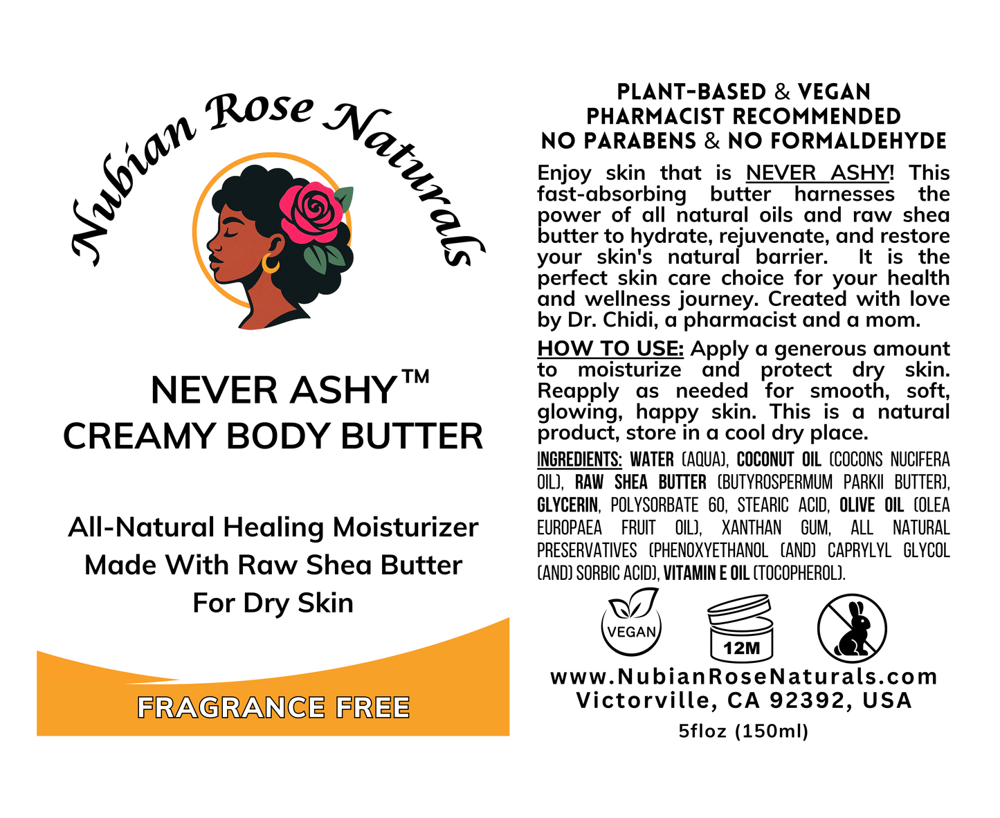 NEVER ASHY Creamy Body Butter